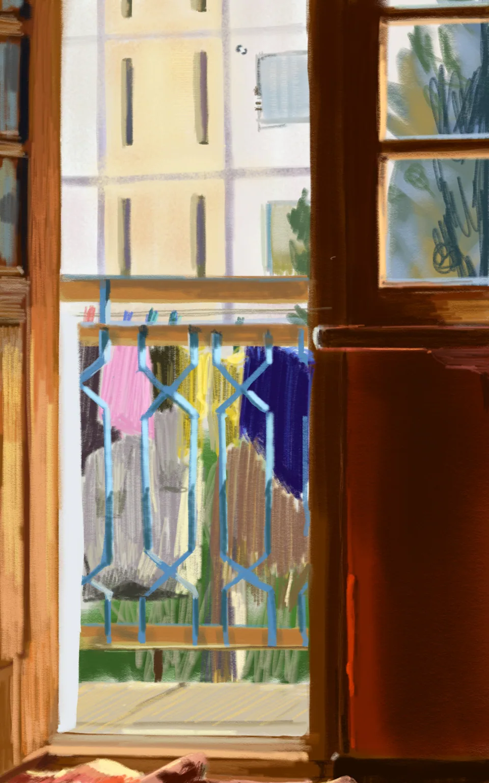 View On The Balcony